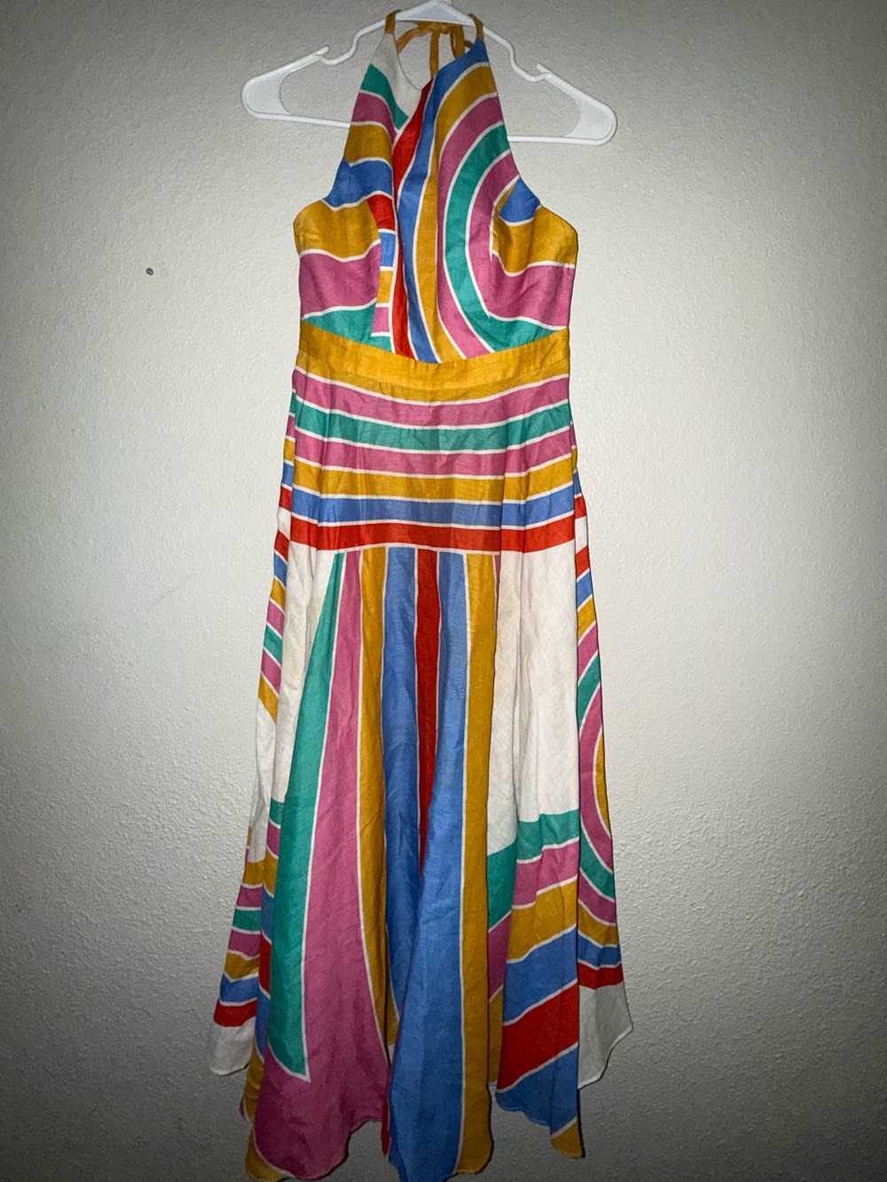 Zimmermann Multicolor Maxi Skirt with Curved Stripe Print size 1=6 US - Picture 4 of 7